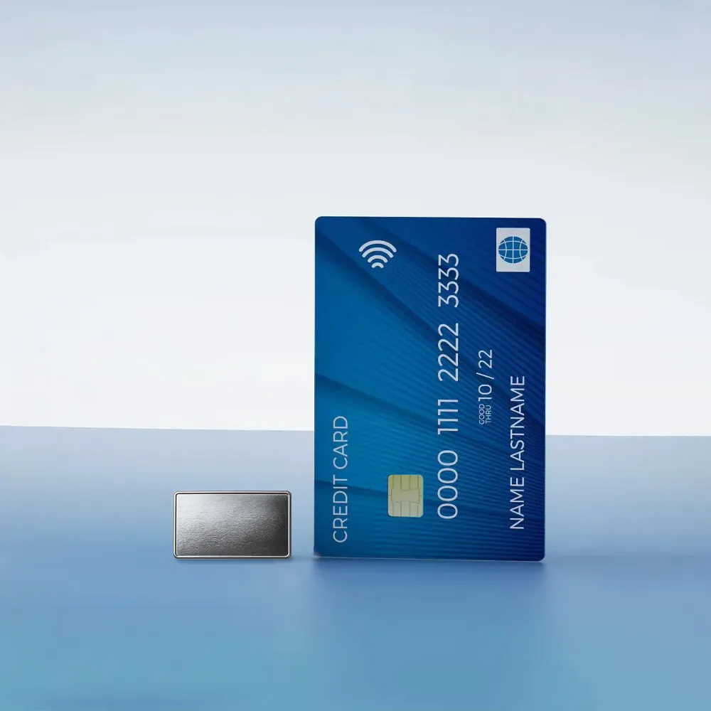 Rectangular Flat Metal Badges Size