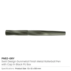 Rollerball Pens Swirl Design Details