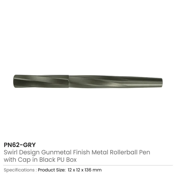 Rollerball Pens Swirl Design Details