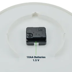 Round Analog Wall Clock Battery