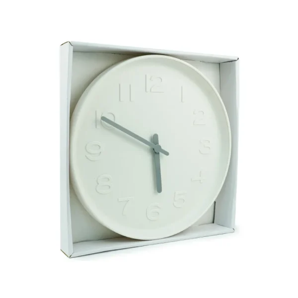 Round Analog Wall Clock with Box