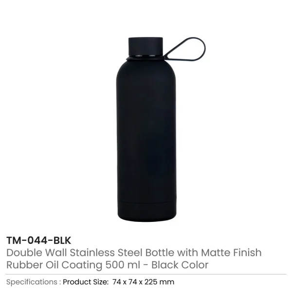 Stainless Steel Water Bottles Black