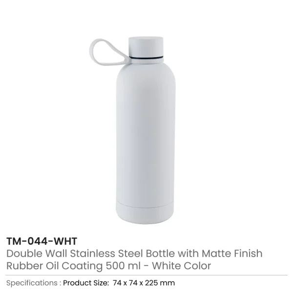 Stainless Steel Water Bottles White