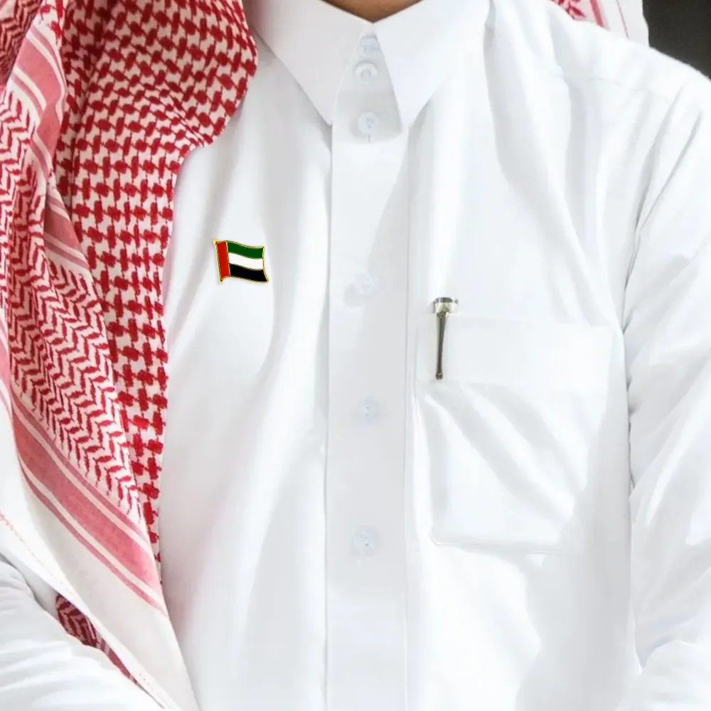 UAE Flag Design Badges with Magnet Sample