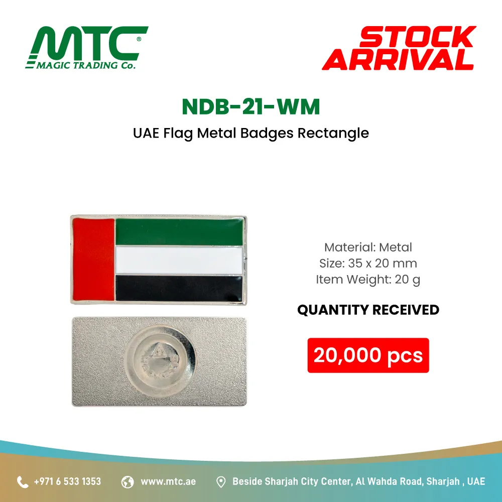 Stock Arrived UAE Flag Badges