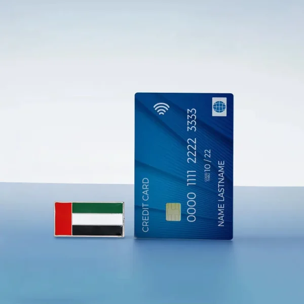 UAE Flag Metal Badge Size