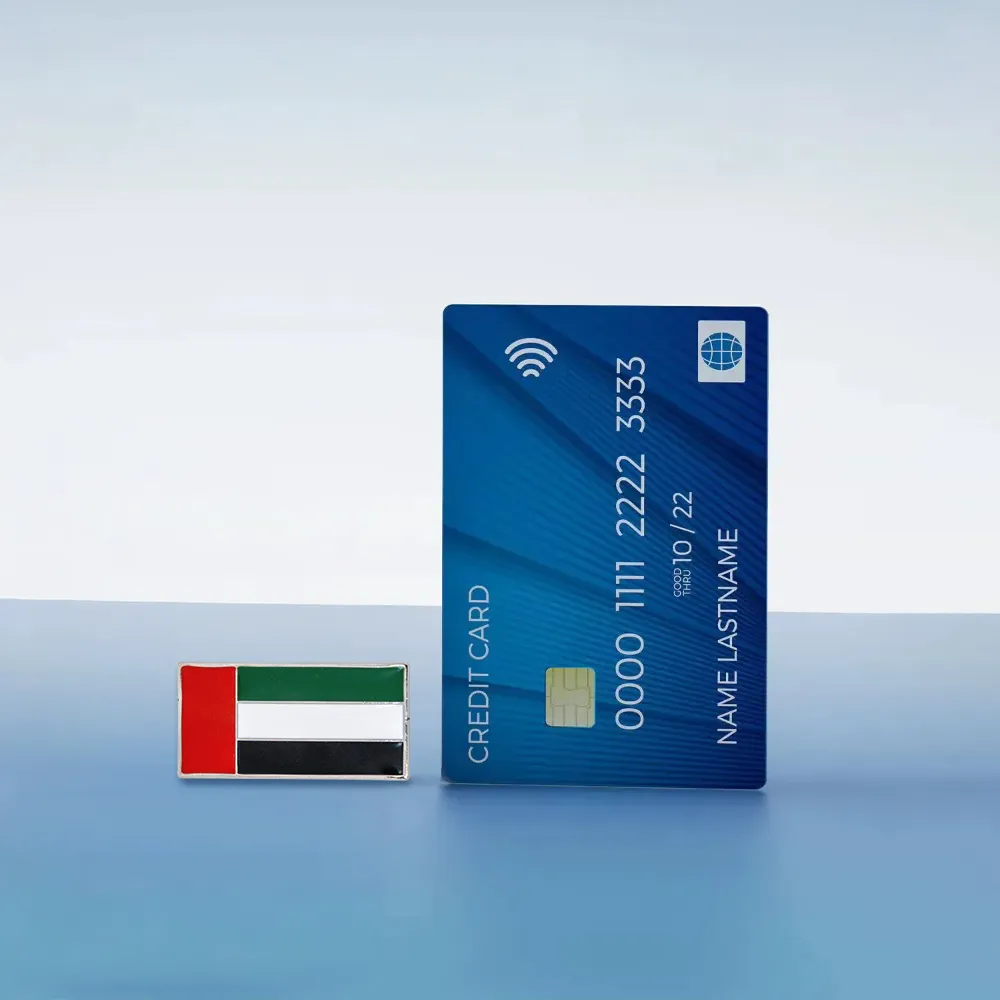 UAE Flag Metal Badge Size