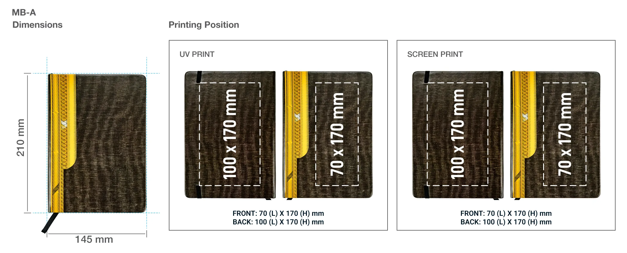 Arabic Bisht Notebook Printing Details