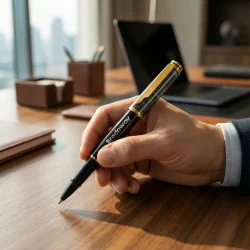 Branding Bisht Design Metal Pens Sample