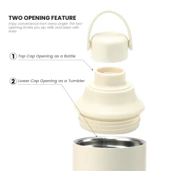 Dual Opening SS Bottle