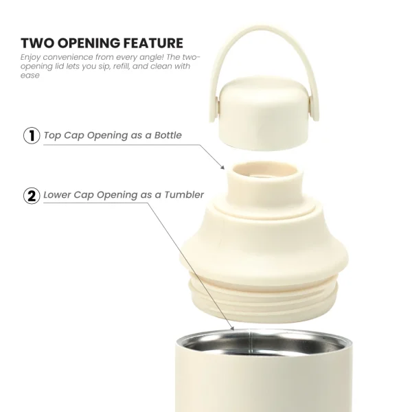 Dual Opening SS Bottle