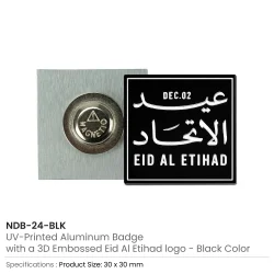 Eid Al Etihad Badges in Aluminum with Magnet Attachment - Image 5