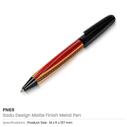 Sadu Design Metal Pen Details