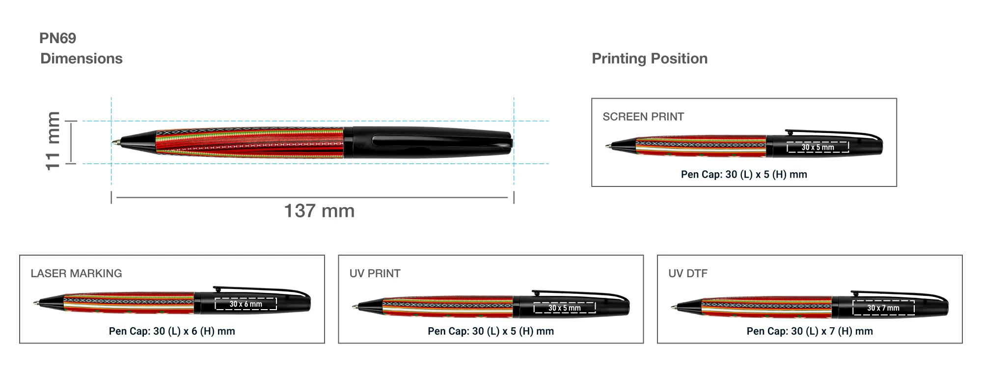 Sadu Design Metal Pens Printing Details Sadu Design Metal Pens Printing Details