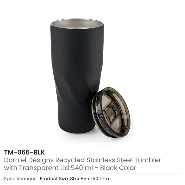Dorniel Designs Tumbler Black Color