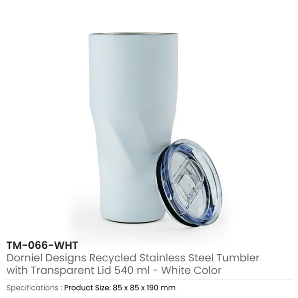 Dorniel Designs Tumbler White Color