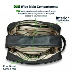 Twill Fabric Utility Pouch Compartments