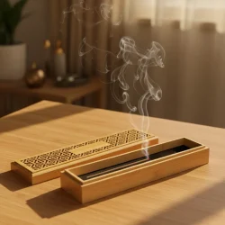 Wooden Incense Burner Holder Sample