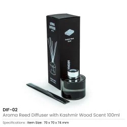Aroma Reed Diffuser with Kashmir Wood Scent