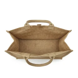 Reusable Jute Shopping Bag Inside View