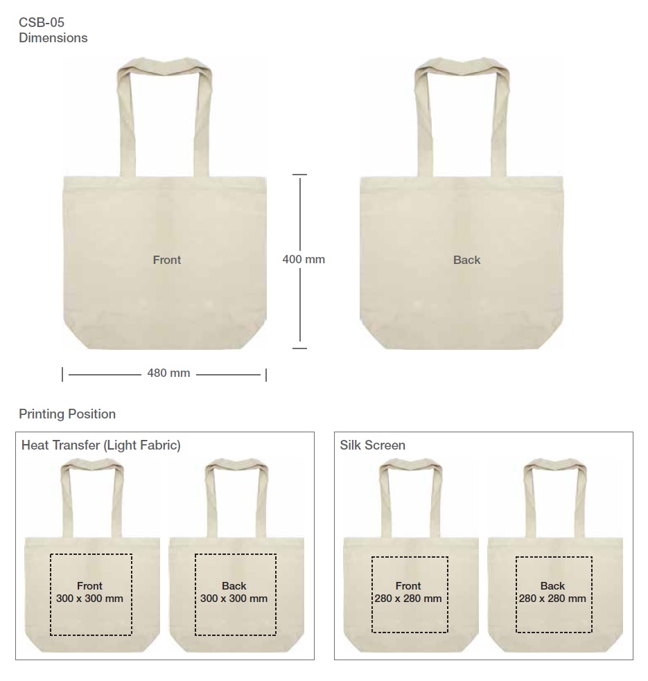 Promotional Cotton Bags Printing Details