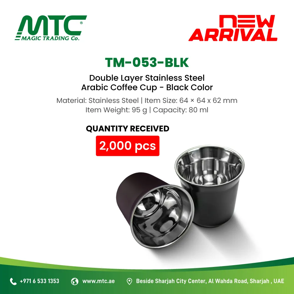 Stock Arrived Arabic Coffee Cups