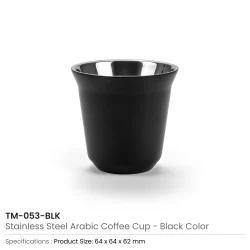 Gahwa Cups Black