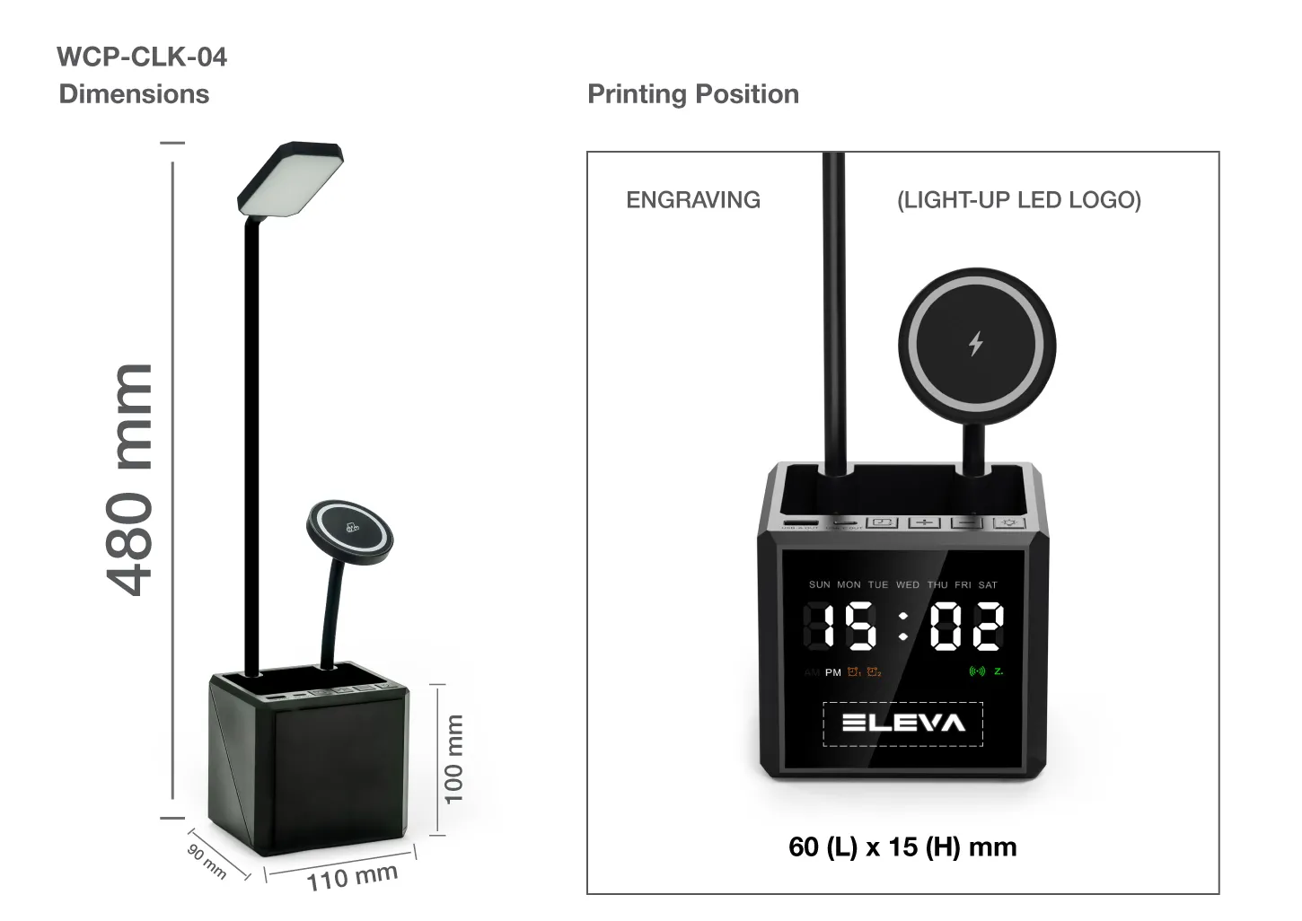 Multifunctional Desk Lamp Printing Details Multifunctional Desk Lamp Printing Details