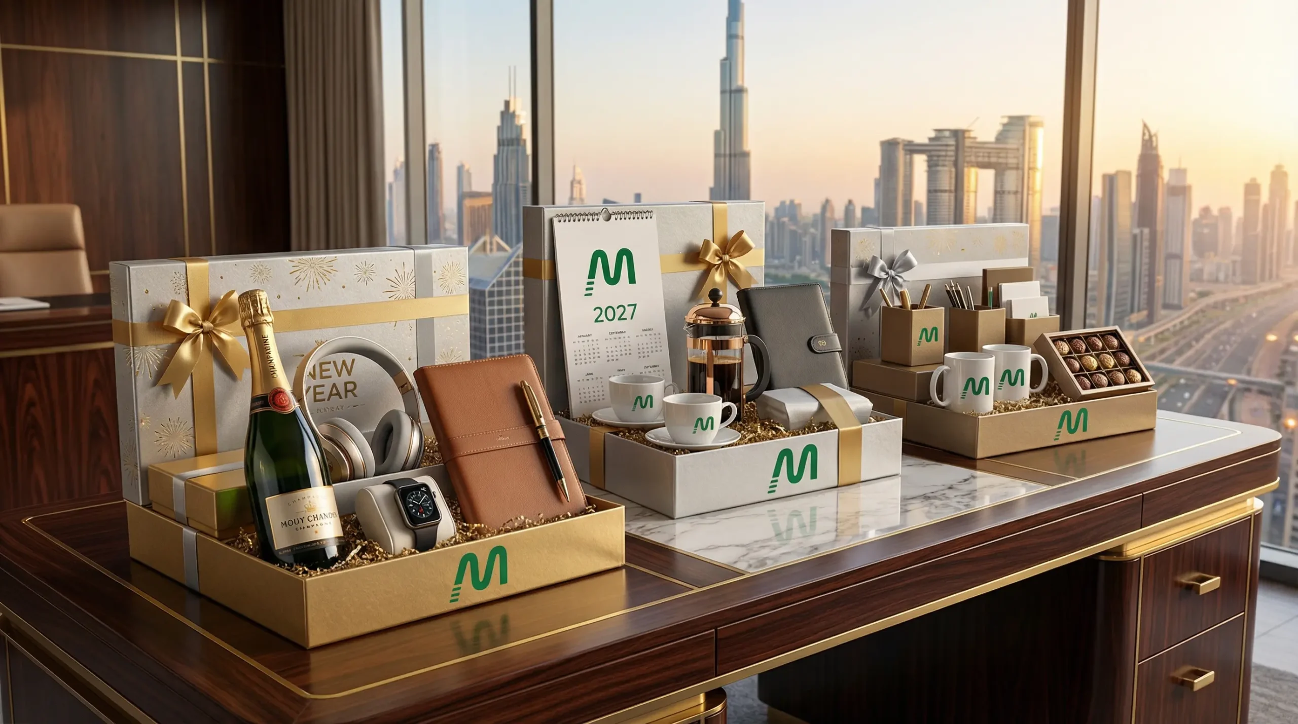 New Year Corporate Gift Sets Dubai with Custom Logo