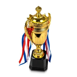 Small Cup Trophy with Removable Ribbon Attached to Both Handles - Image 3