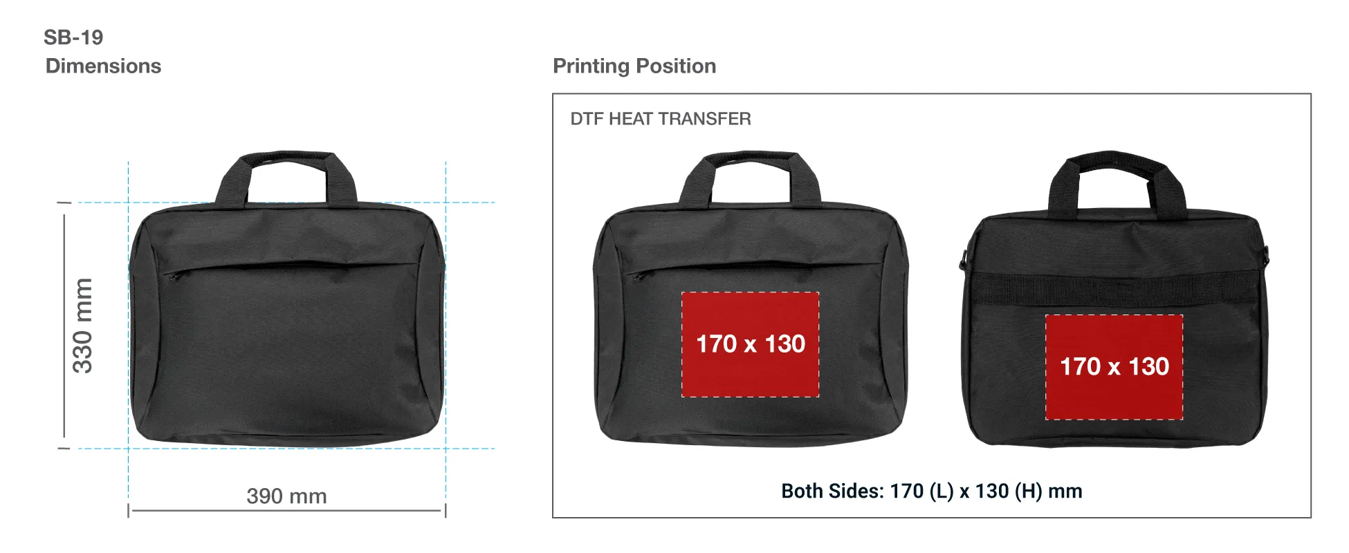 Laptop and Document Bag Printing Details Laptop and Document Bag Printing Details