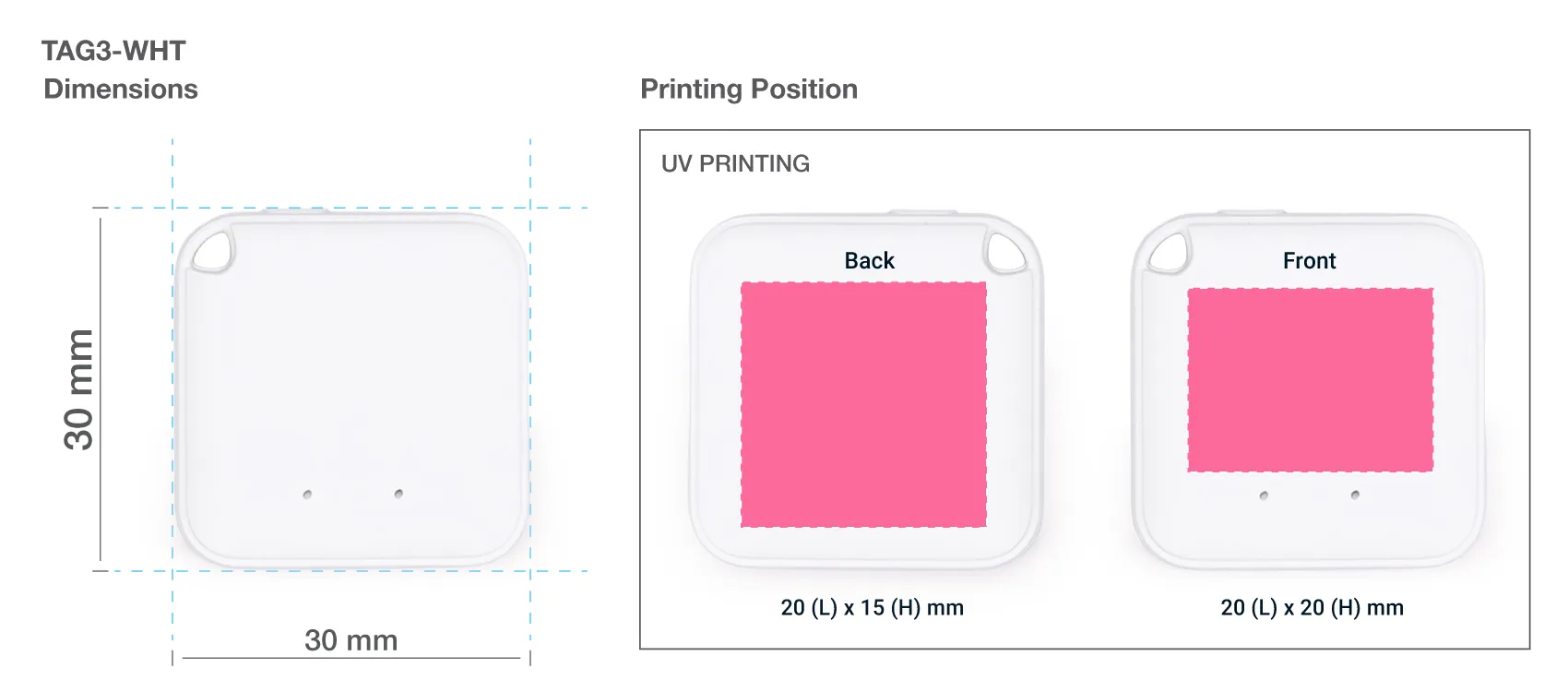 Smart Anti-Loss Tracker Printing Details