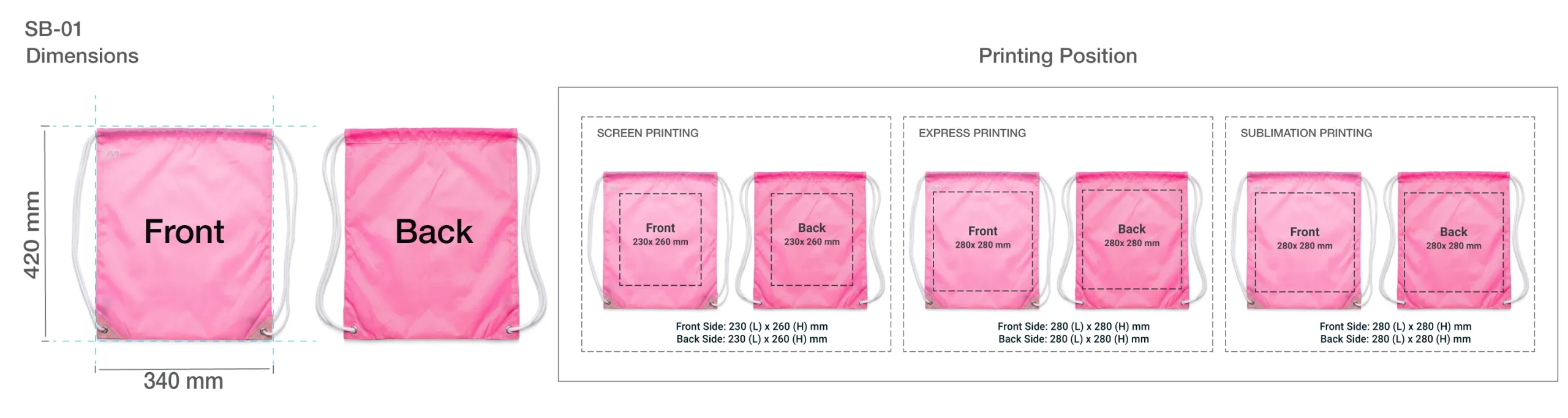 Promotional String Bag Print Details Promotional String Bag Print Details