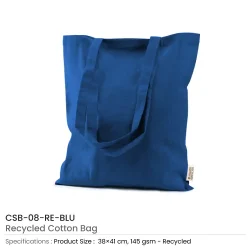 Recycled Cotton Bags Blue