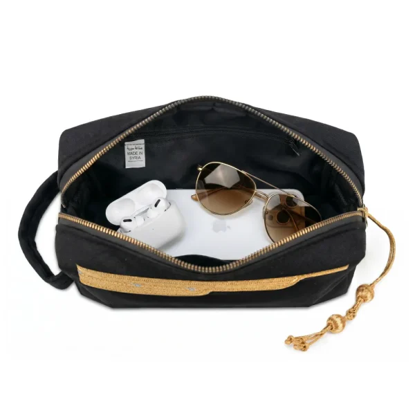 Bisht Design Black Utility/Cosmetic Pouch