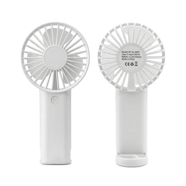 Portable Rechargeable Mini Fan Front and Back