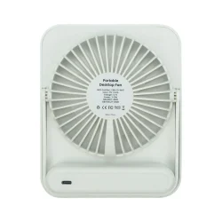 Rechargeable Table-Top Fan Back View