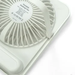 Rechargeable Table-Top Fan Side View