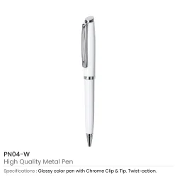 High Quality Metal Pens White