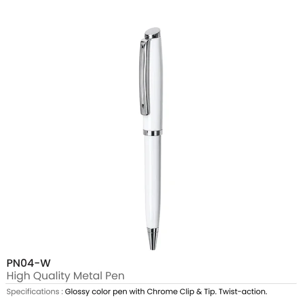 High Quality Metal Pens White