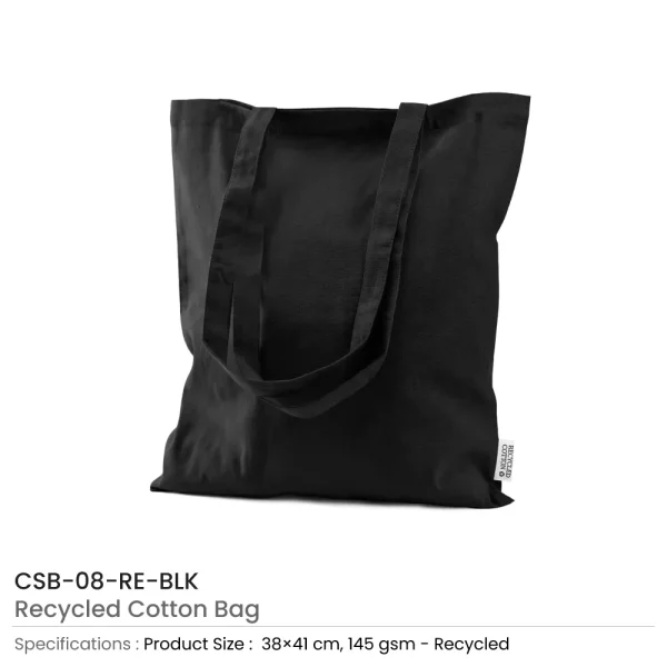 Recycled Cotton Bag Black