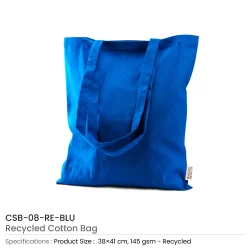 Recycled Cotton Bag Blue