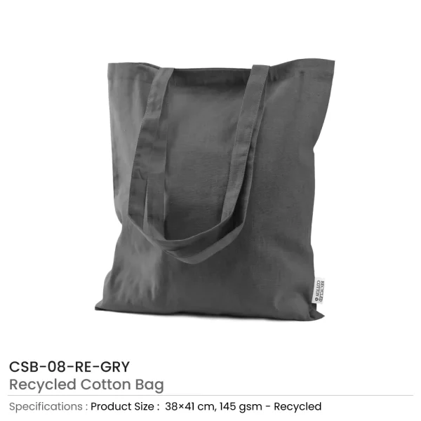 Recycled Cotton Bag Grey