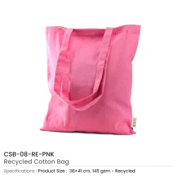 Recycled Cotton Bag PNK
