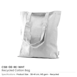 Recycled Cotton Bag White