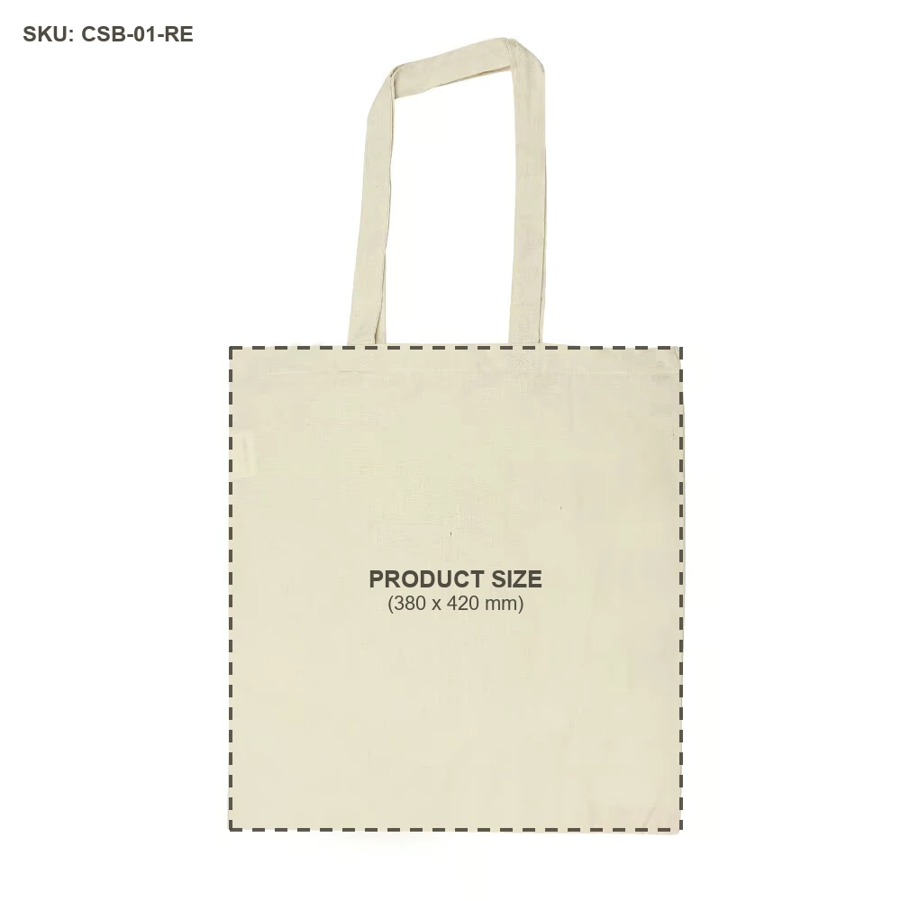 Cotton shopping bag dimensions