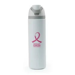 Breast Cancer Awareness SS Bottles with Straw