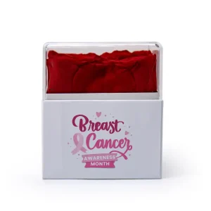 Forever Roses Gift Box with Breast Cancer Awareness Logo