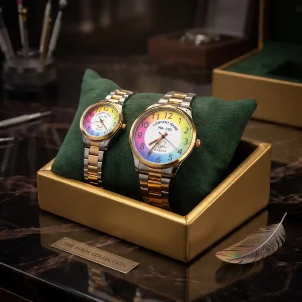 Logo Watches for Couples Sample