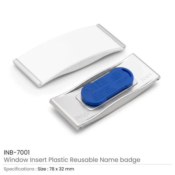Reusable Insert Name Badges Details